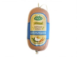 Колбаса вареная Бутербродная продукт растительный 500 гр, "Вего" г.Москва 00016